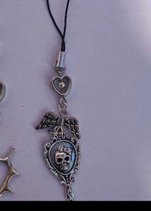 Gothic Silver Phone Charms