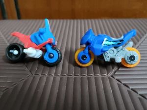 set of 2 kinder Joy bike toys