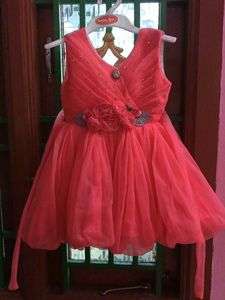 Sparkling Coral Party Dress