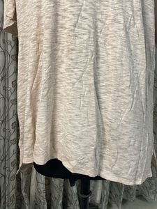 Comfortable Beige Textured T-Shirt