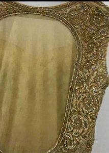 Frontier Gold Embellished Princess Gown