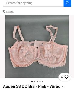 Auden Pink Lace Bra with brief 👍