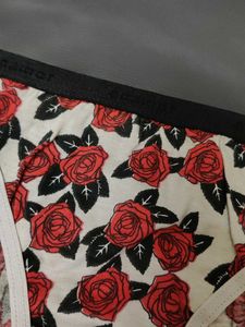 Women's Rose Print Briefs