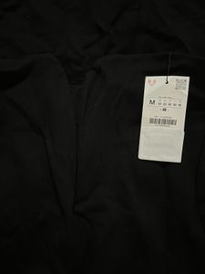 Zara limited edition Black Strapless V-Neck M