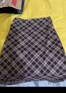 Stylish Plaid Maxi Skirt