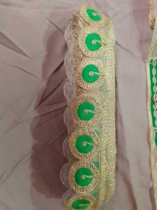 Green &amp; Gold Decorative Lace