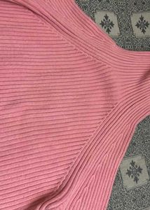 Pink Turtleneck Sweater