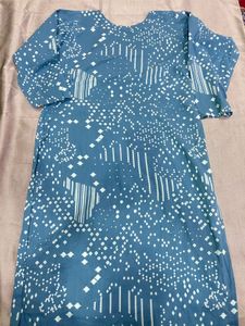 Stylish Blue Printed Kurta