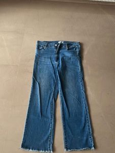 Wide Leg Cropped Jeans