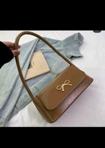 Savana Baguette Bag with Bow Accent