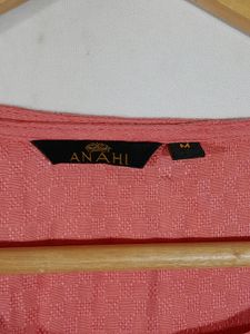 Coral Peach Vescote Style Kurta (Women's)