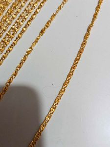 Gold plated chain set of 9