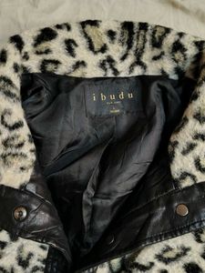 Leopard Print Sherpa Jacket