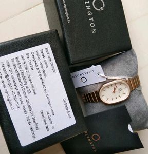 Rose Gold Oval Watch with corset