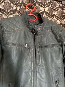 Men's Green Leather Jacket