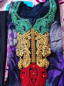 Embroidered Kurta Set with Pants