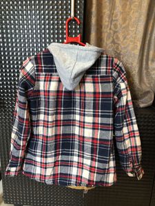 Women  Plaid Hooded Flannel Jacket