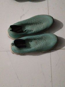 Comfortable Teal Slip-On Sneakers