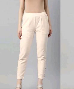 Off-white Cotton Trousers