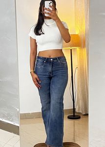 White H&M Crop Top