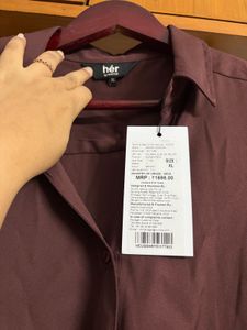 🆕 Classic Brown Button-Down Shirt