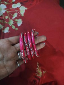 Sparkling Blue &amp; Gold Bangles Set