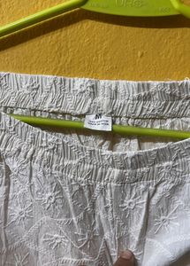 White Chikankari Kurta pant set