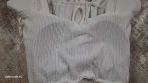 Cute White Scalloped Top