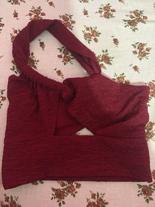 Sexy Textured Halter Neck lingerie with cutouts