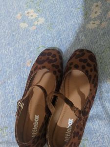Leopard Print Mary Jane Flats