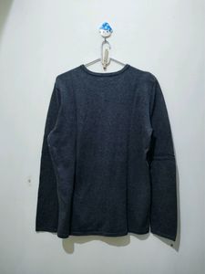 Karen Scott Pnk Diamond Print Grey Sweater Cardiga