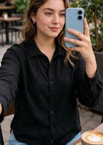 black shirt