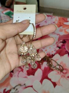 Gold Plated Pendant Chains and earrings