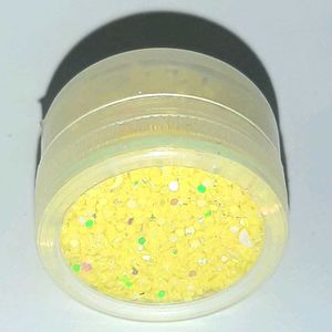 Nail Art Mirror Decor for Women - Lime Yellow