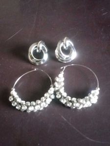 Sparkling Hoop Earrings Set
