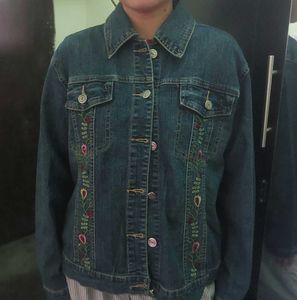 Embroidered Denim Jacket