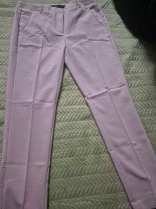 Vero Moda Pastel Pink Formal Straight Fit Trousers