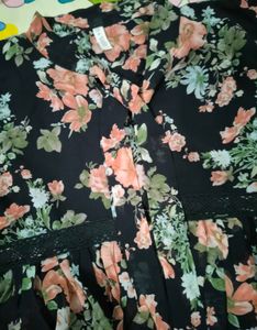 Boho Floral Peplum Top