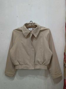 Neutral Cropped Jacket