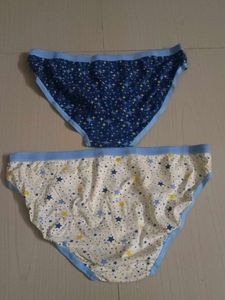 Cute Star Print Panties - Pack of 2
