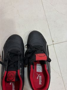 Puma Black &amp; Red Sports Shoes Ferrari