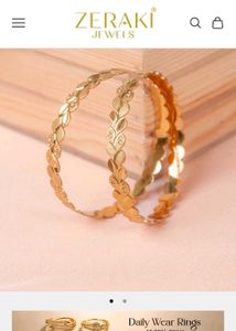 1gram Gold Zeraki bangles set of 3