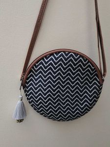 Unique Chevron Round Sling Bag