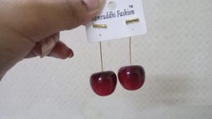 Cute Cherry Dangle Earrings