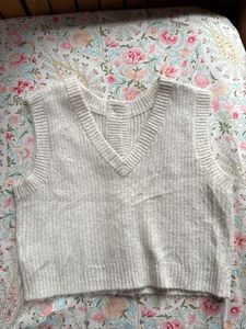 Cozy Knit V-Neck Sweater Vest