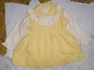 Cute Yellow Knit Dress (4-5 Y)