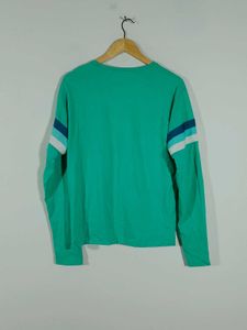 Sea Green Printed T-Shirt For Men's