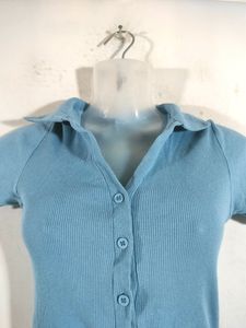 Pastel Blue Playsuits (Women's)