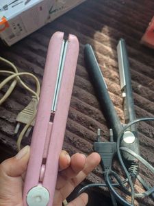 all 3 machines Hair Straightener and curler - Pink
