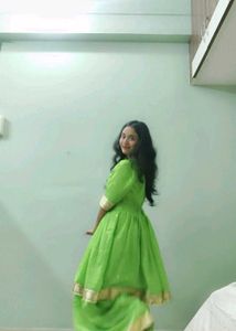 Vibrant Green Gharara